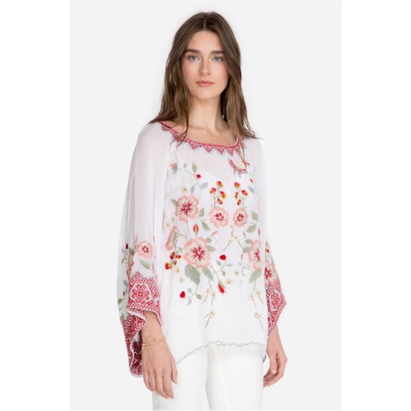 Johnny Was Grace embroidered kimono sleeve tunic top small NWT - Picture 8 of 11